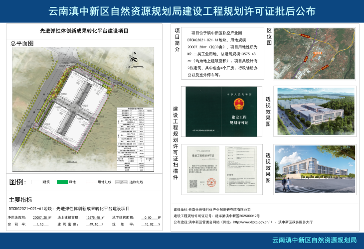 先进弹性体创新成果转化平台建设项目建设工程规划许可证批后公布_01