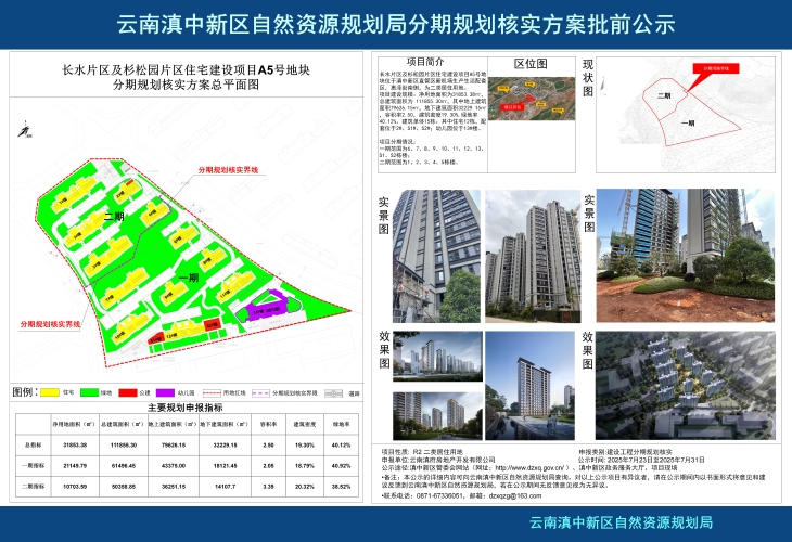 长水片区及杉松园片区住宅建设项目A5号地块分期规划核实方案批前公示_01